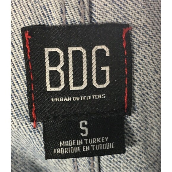 BDG Overalls Women's Size Small Blue Denim Patchwork Cotton Urban Outfitters - Picture 11 of 12